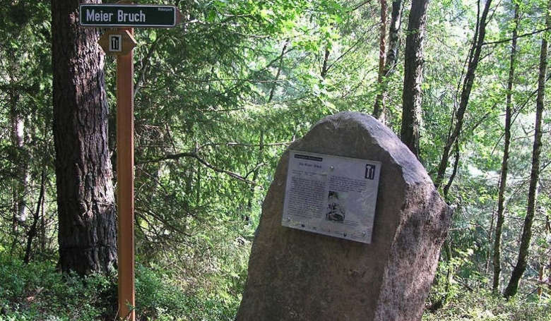 Steinbruchweg Infostein Meierbruch