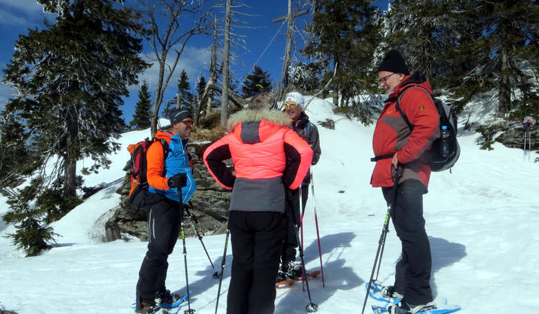 Ludwig Thoma auf der 4-Tausender-Schneeschuhtour mit der Sport Alm Bodenmais