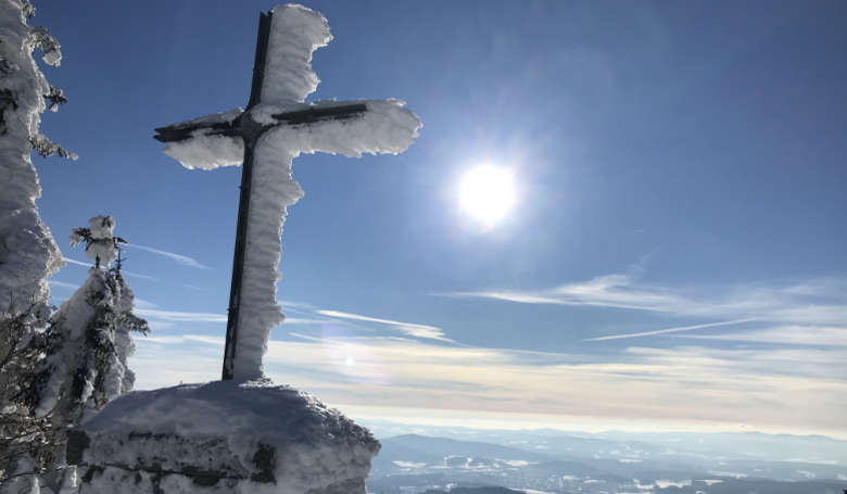 Falkenstein Gipfel im Winter