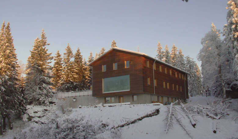Schutzhaus Falkenstein im Winter